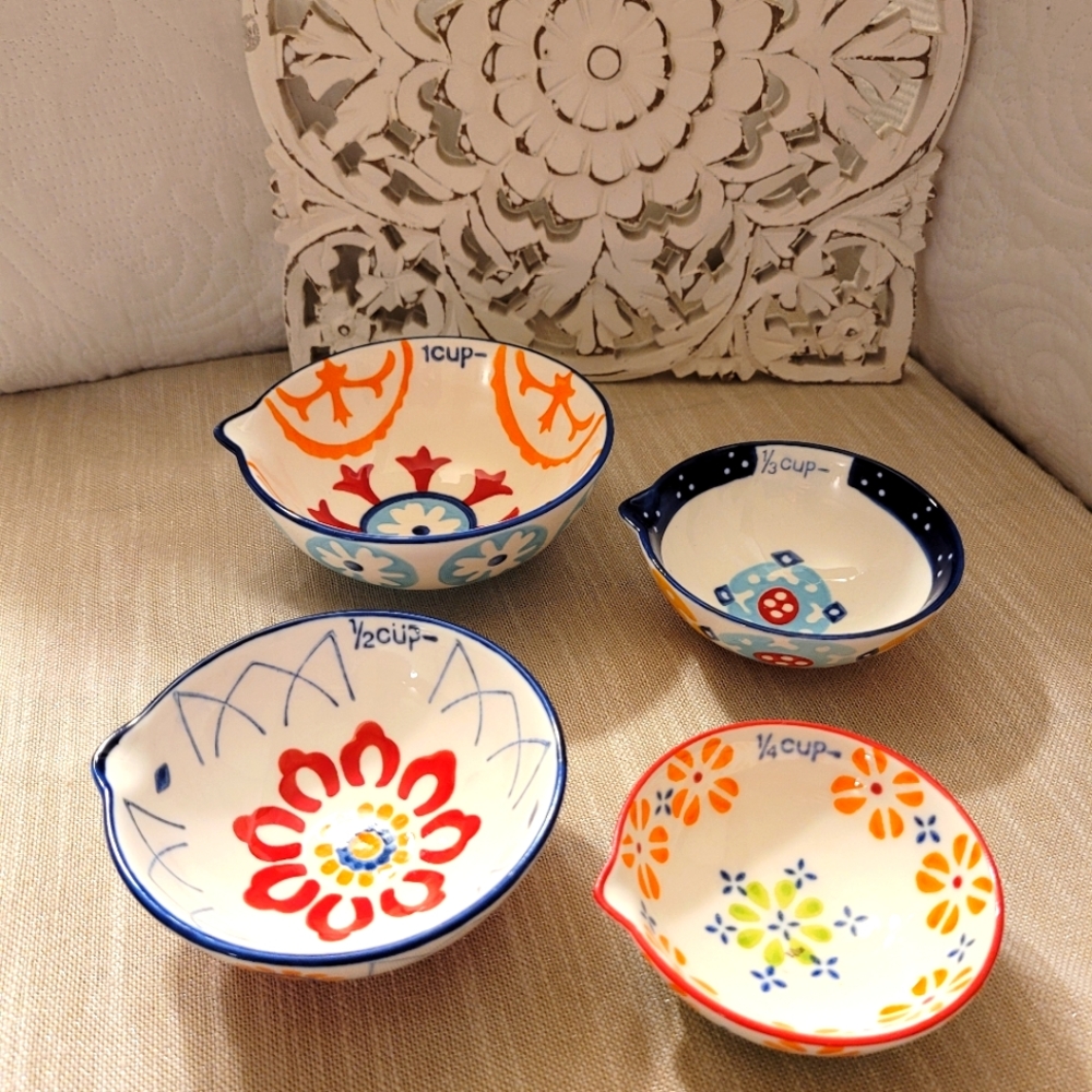 GLOBAL Signature TROPICAL Stoneware Measuring Cups